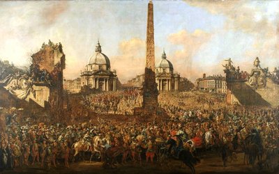 Entry of Jerzy Ossolinski into Rome by Bernardo Bellotto